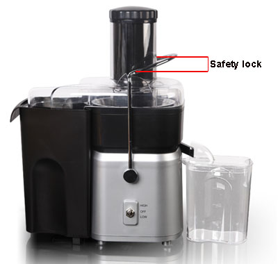 safety lock function of juicer