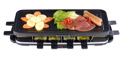 Non-stick coating plate grill