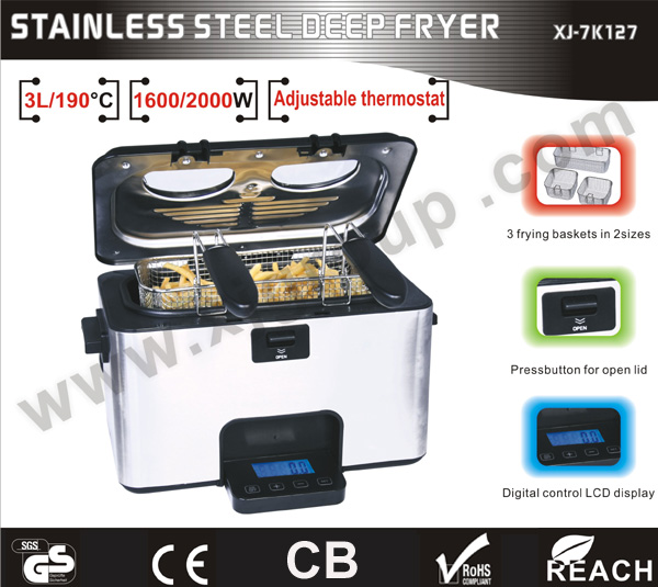 stainless steel deep fryer XJ-7K127