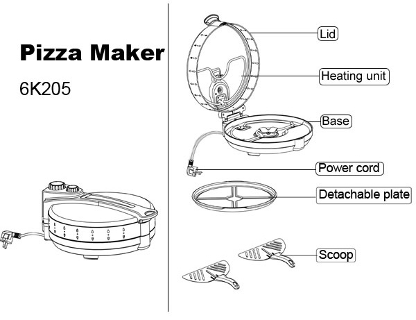 pizza maker with timer