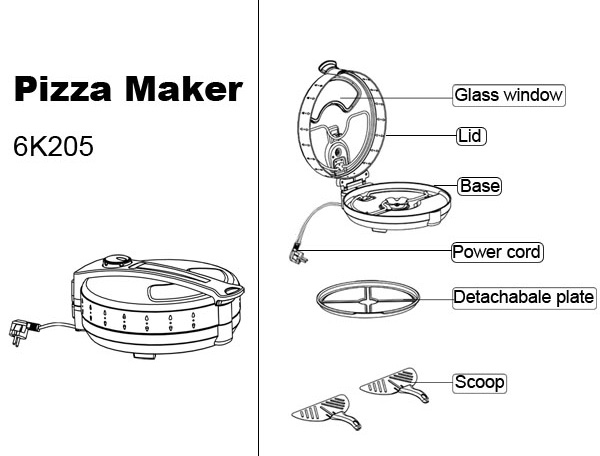 pizza maker with window
