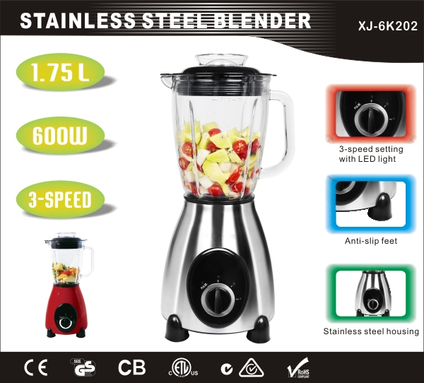 Stainless steel blender XJ-6K202