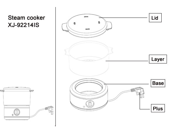 Steam cooker XJ-92214IS