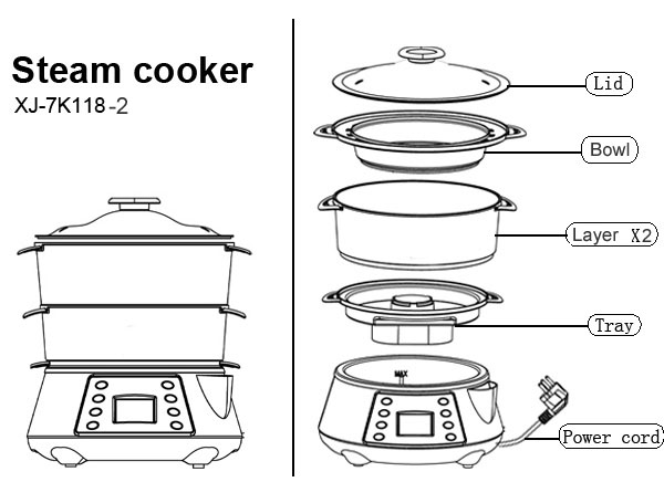 steam cooker XJ-7K118-2