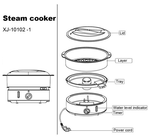 Electric steam cooker